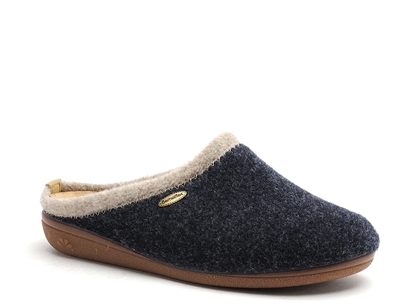 Semelflex chaussons homme pantoufle homme ourale bleu