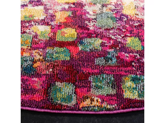 Tapis Fuchsia & Gold 122 X 122 cm - Paisley