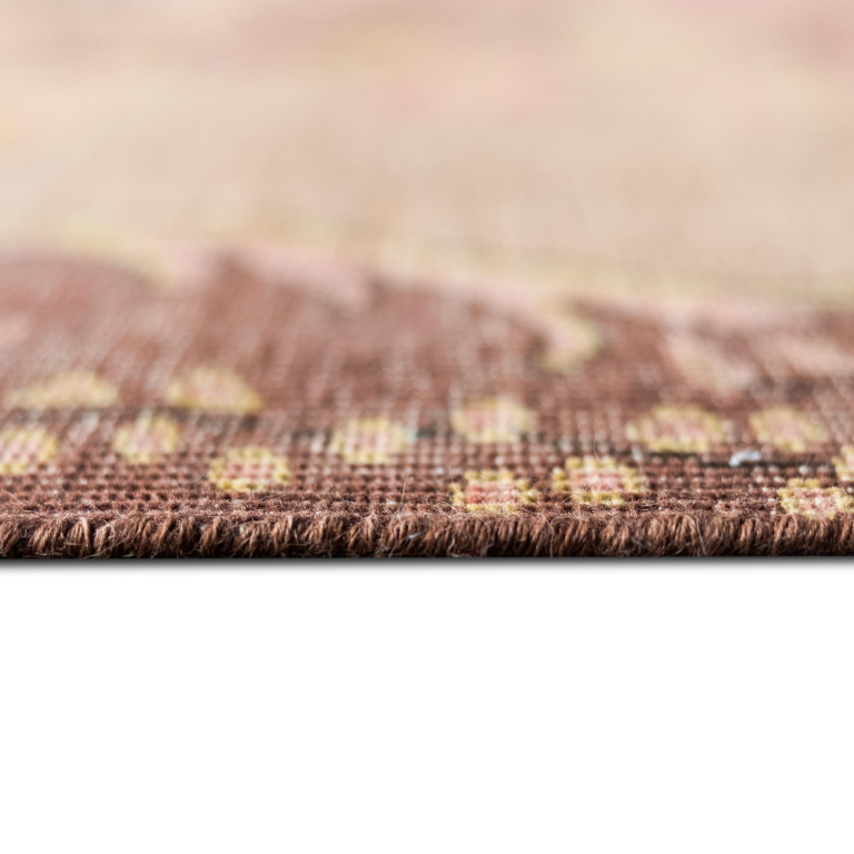 HKliving Wool Knotted vloerkleed 200x300 floral pink
