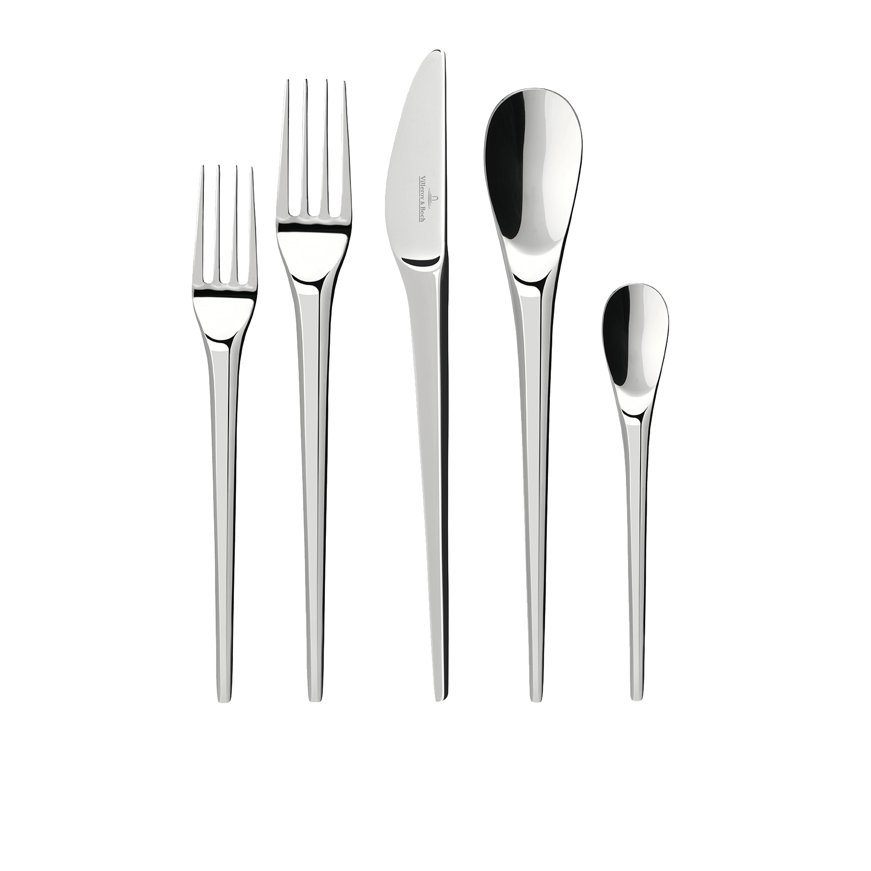 NewMoon 5-piece flatware set stainless steel