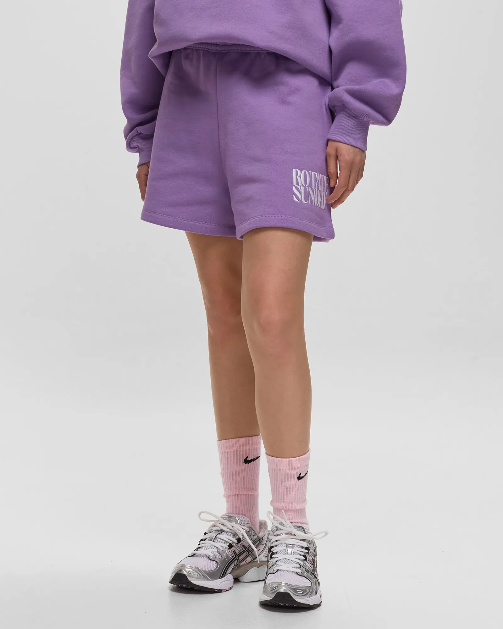 Shorts elásticos de moletom ROTATE Birger Christensen