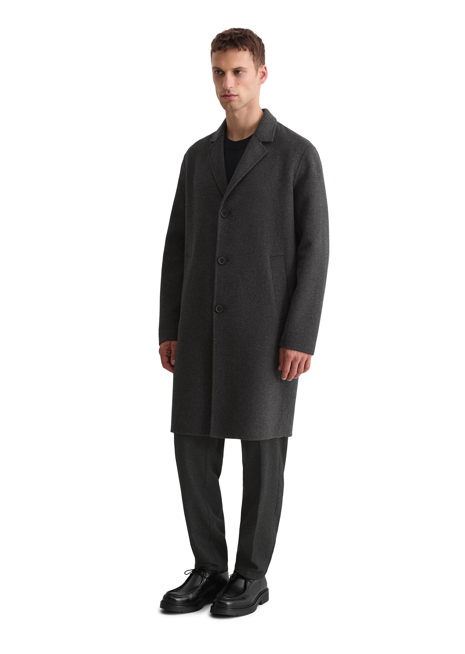 Marc O'Polo Wollmantel , regular fit, aus recyceltem Double-Face-Wool-Mix