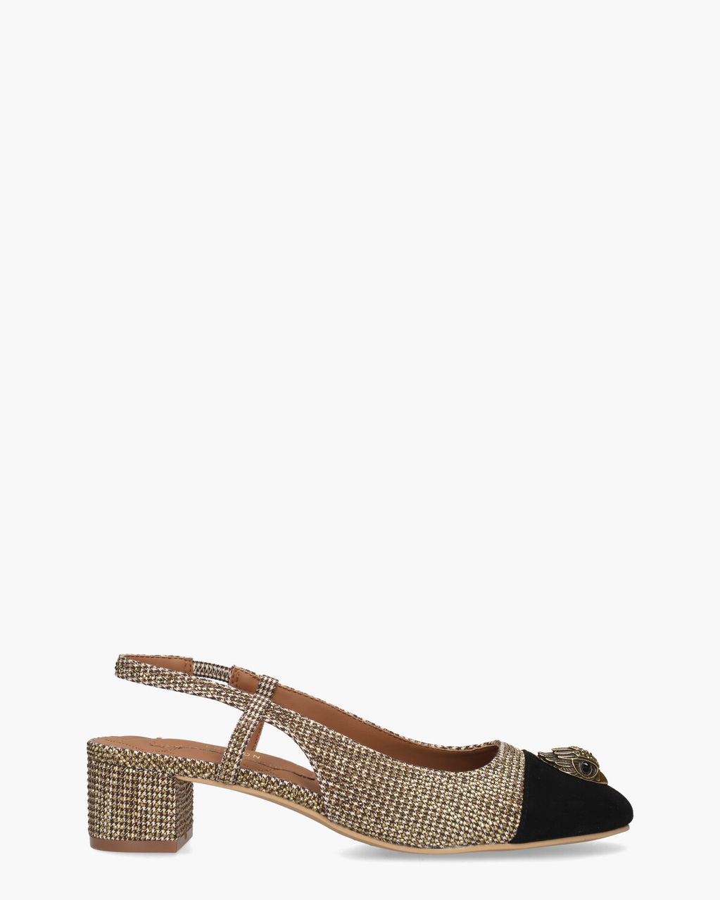 Kurt Geiger Sloane Slingback Heel Beige/Bruin/Zwart Dames Slingbackpumps