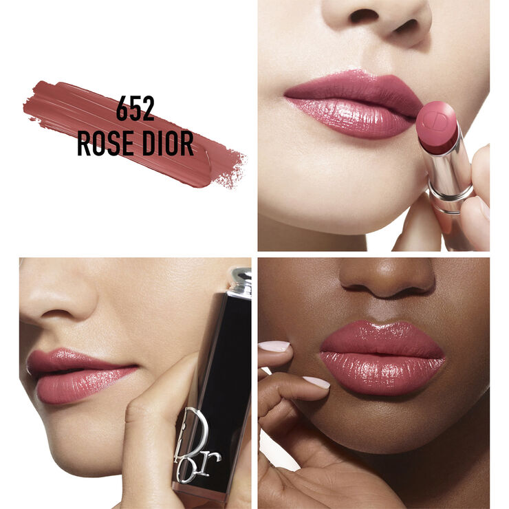 DIOR Dior Addict Shine Lipstick - 90% Natural Origin - Refillable 652 rose dior