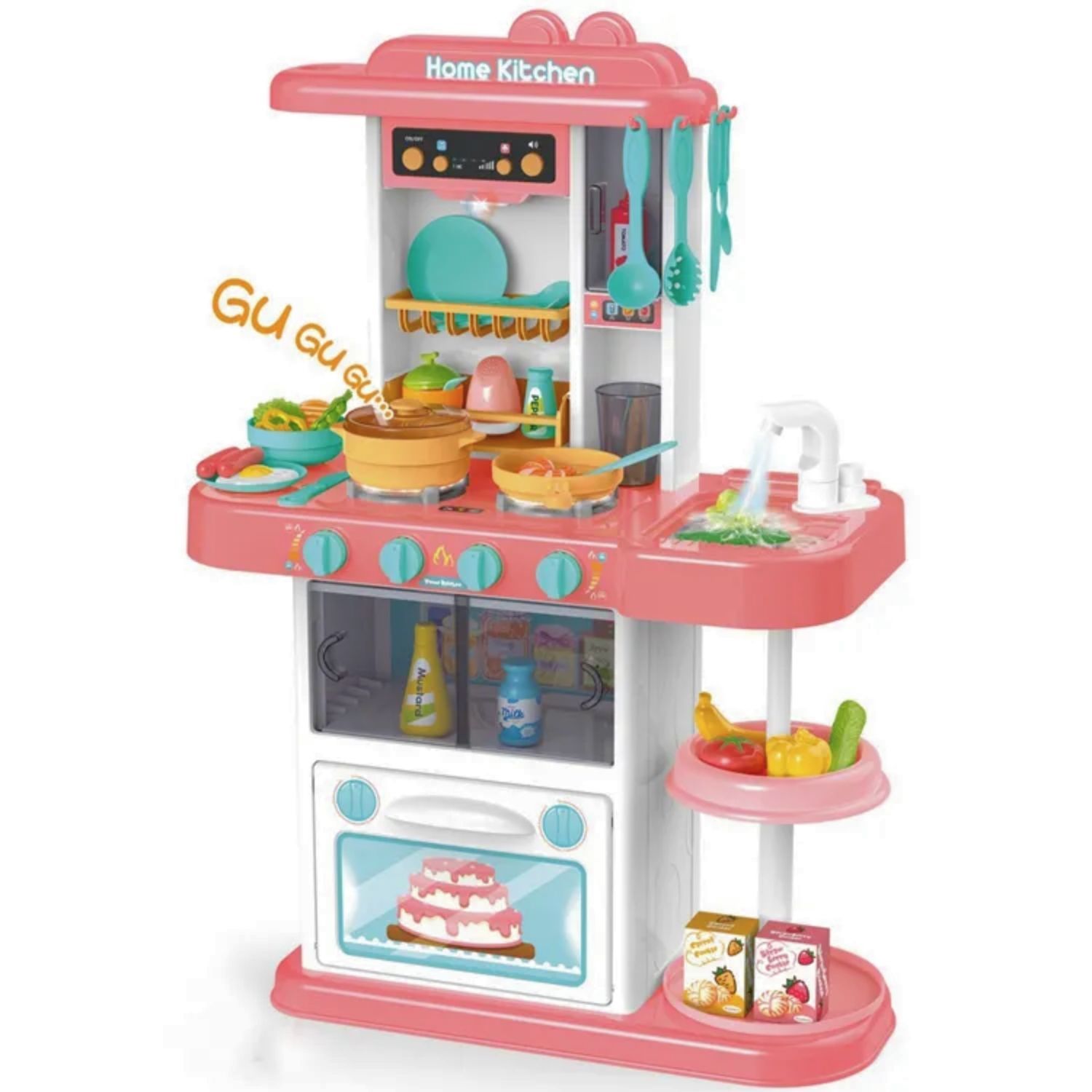 Coemo Kinderküche Paula Spielküche PINK mit viel Zubehör