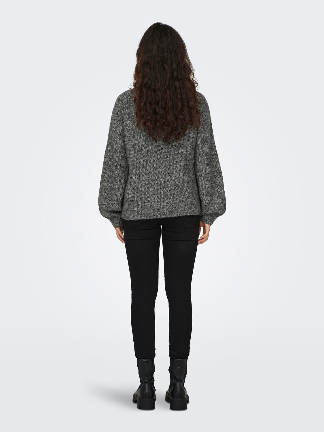 JDYINGEBORG Pullover Dark Grey Melange