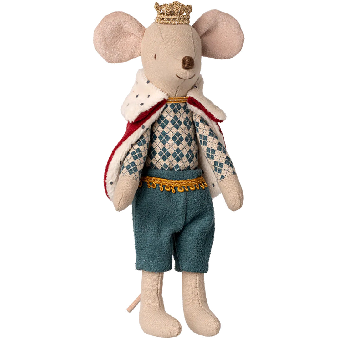 maileg knuffelmuis vader koning - 16 cm