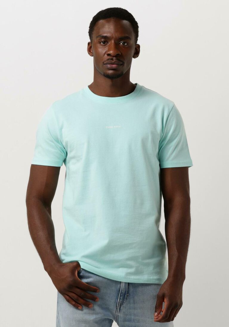 PURE PATH blauwe pure path t-shirt tshirt with front and back print