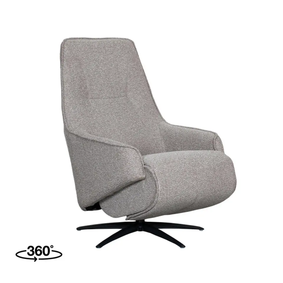 LABEL51 Fauteuil Odense - Truffel grijs - Boucle