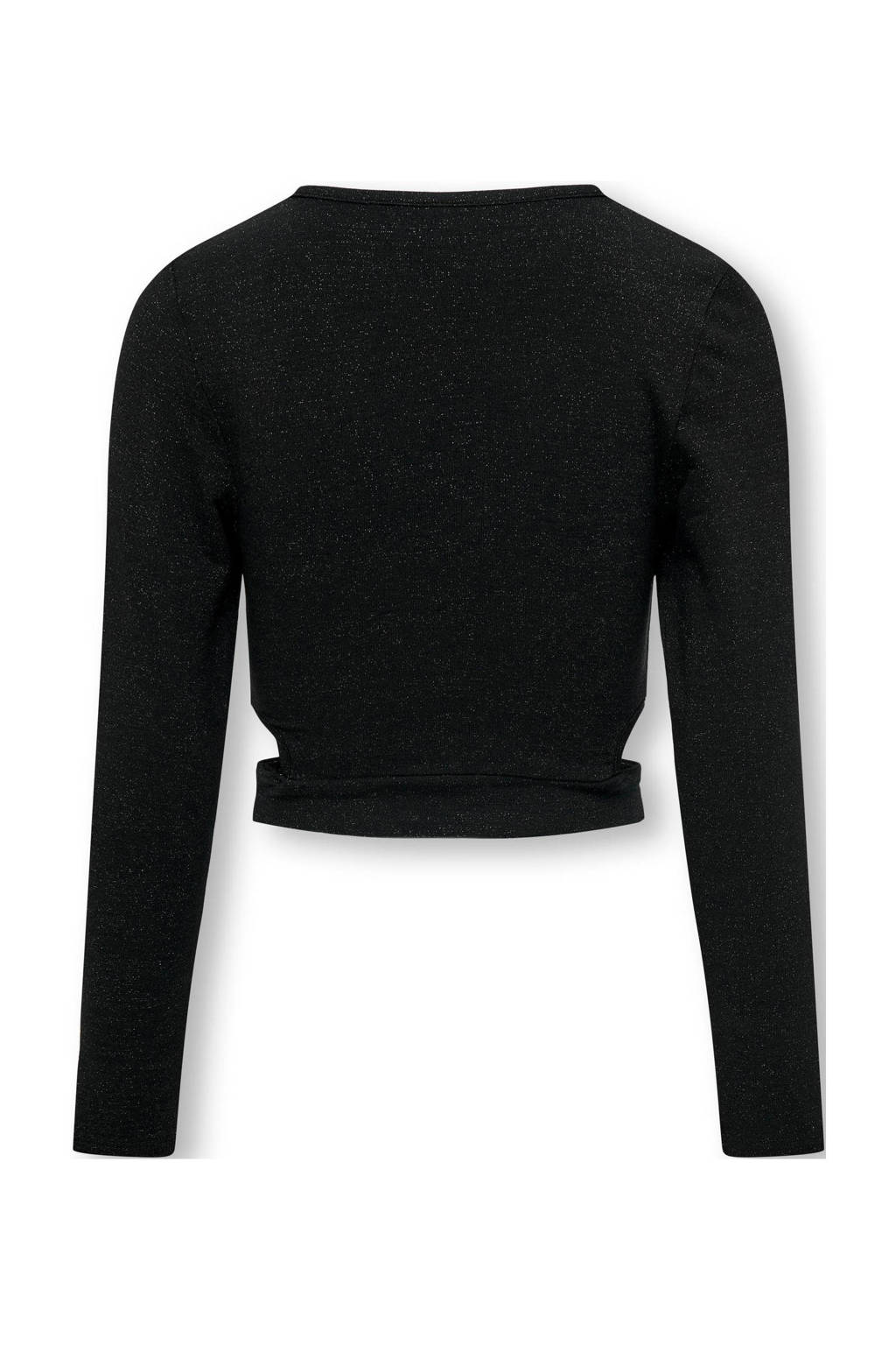 ONLY top KOGROMA met glitters zwart