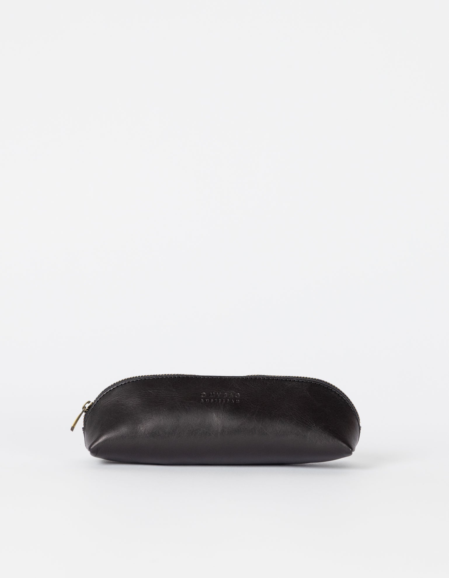 Pencil Case Small - Black Classic Leather
