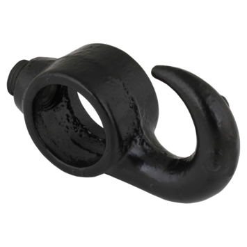 Novidade steigerbuis koppelstuk met haak zwart ø 21 mm