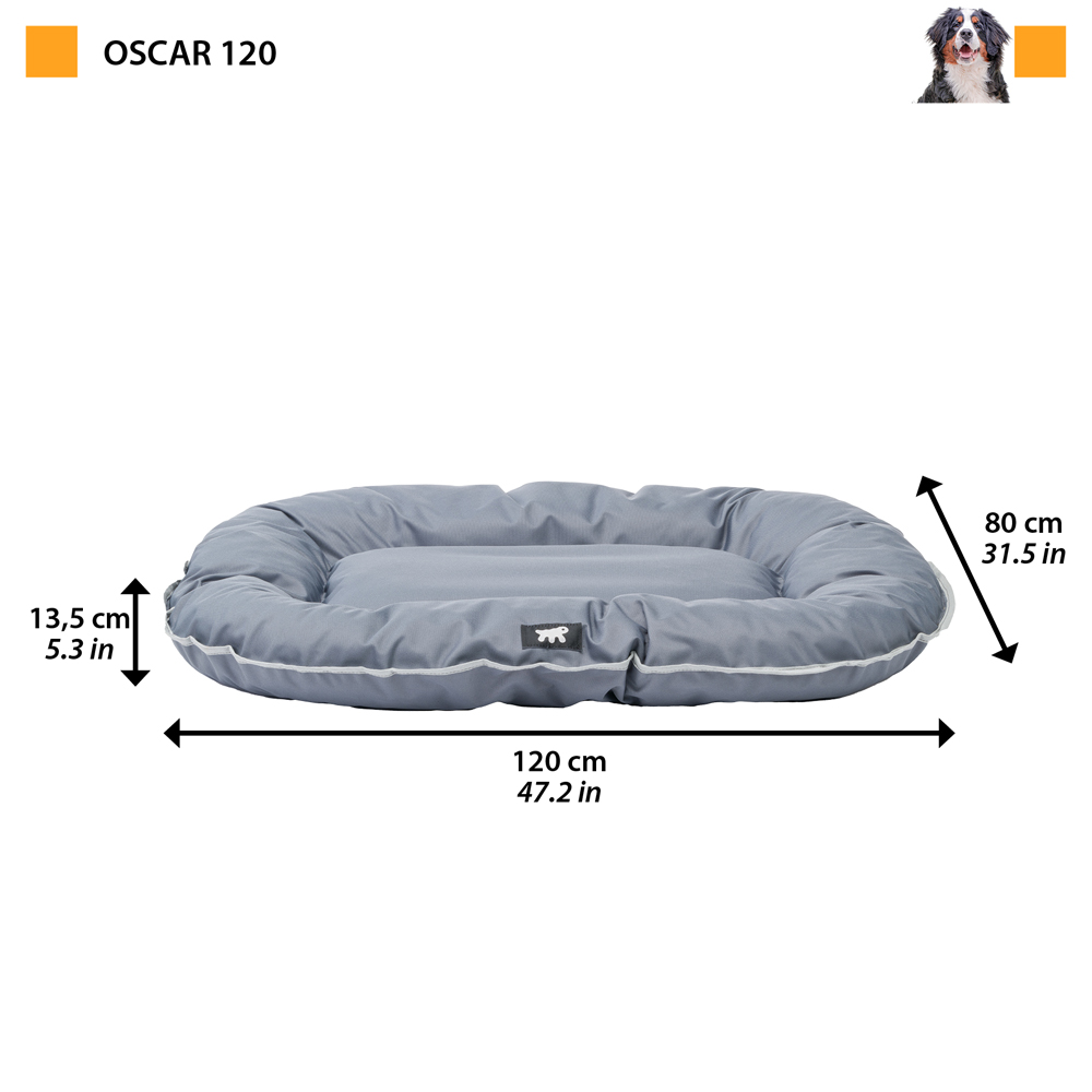 Ferplast panier chien coussin chien grande taille tissu anti-rayures lavable à 30°c.matelas pour chien imperméable 120 x 80 x 13,5