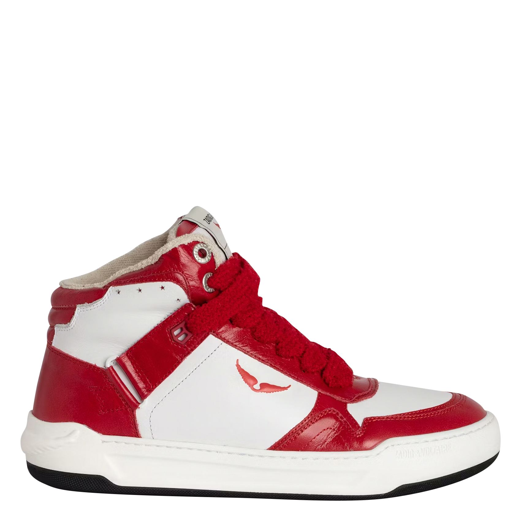HIGH WINGS - Baskets montantes en cuir | Rouge