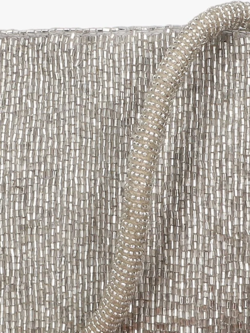 BECKSONDERGAARD zilveren becksondergaard clutch lustrous nyra bag