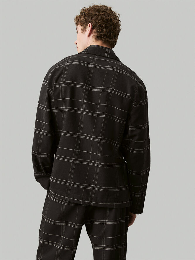 Calvin Klein L/S BUTTON DOWN Beam plaid black
