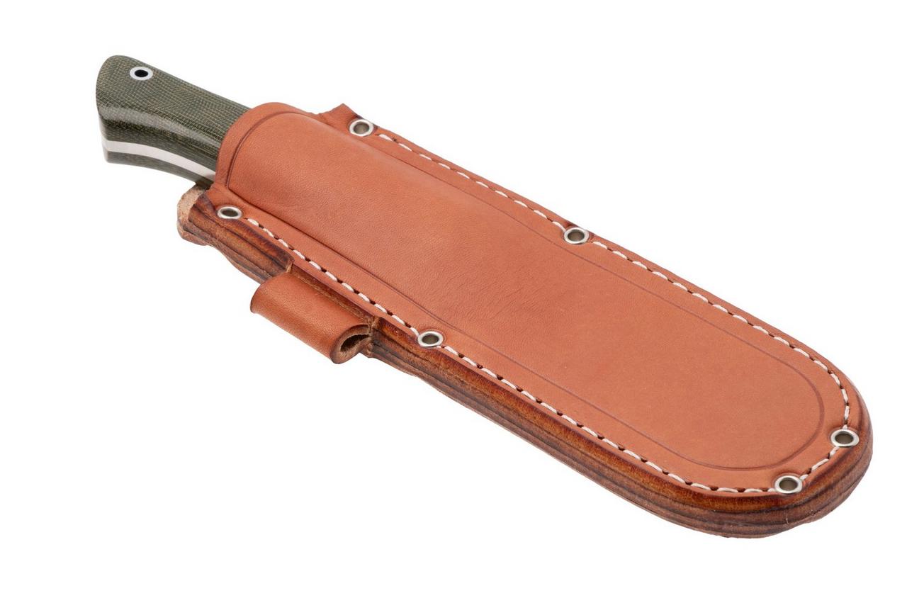 Bark River Aurora CPM MagnaCut, Green Canvas Micarta, bushcraftmes