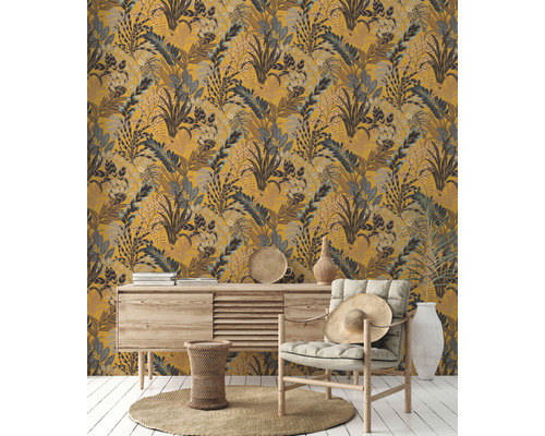 Vliesbehang 37860-1 Metropolitan Stories 2 banen geel