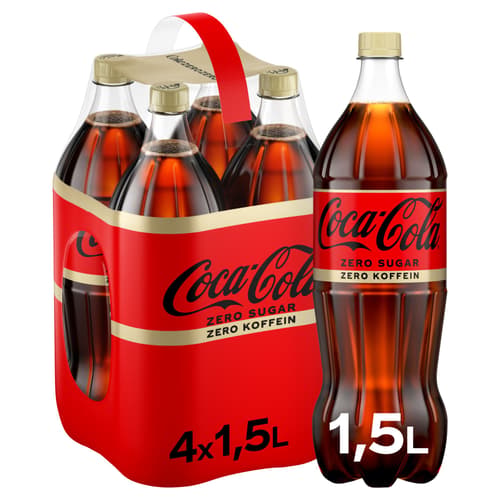 Coca-Cola Zero koffeinfrei 4x1,5l (EINWEG)
