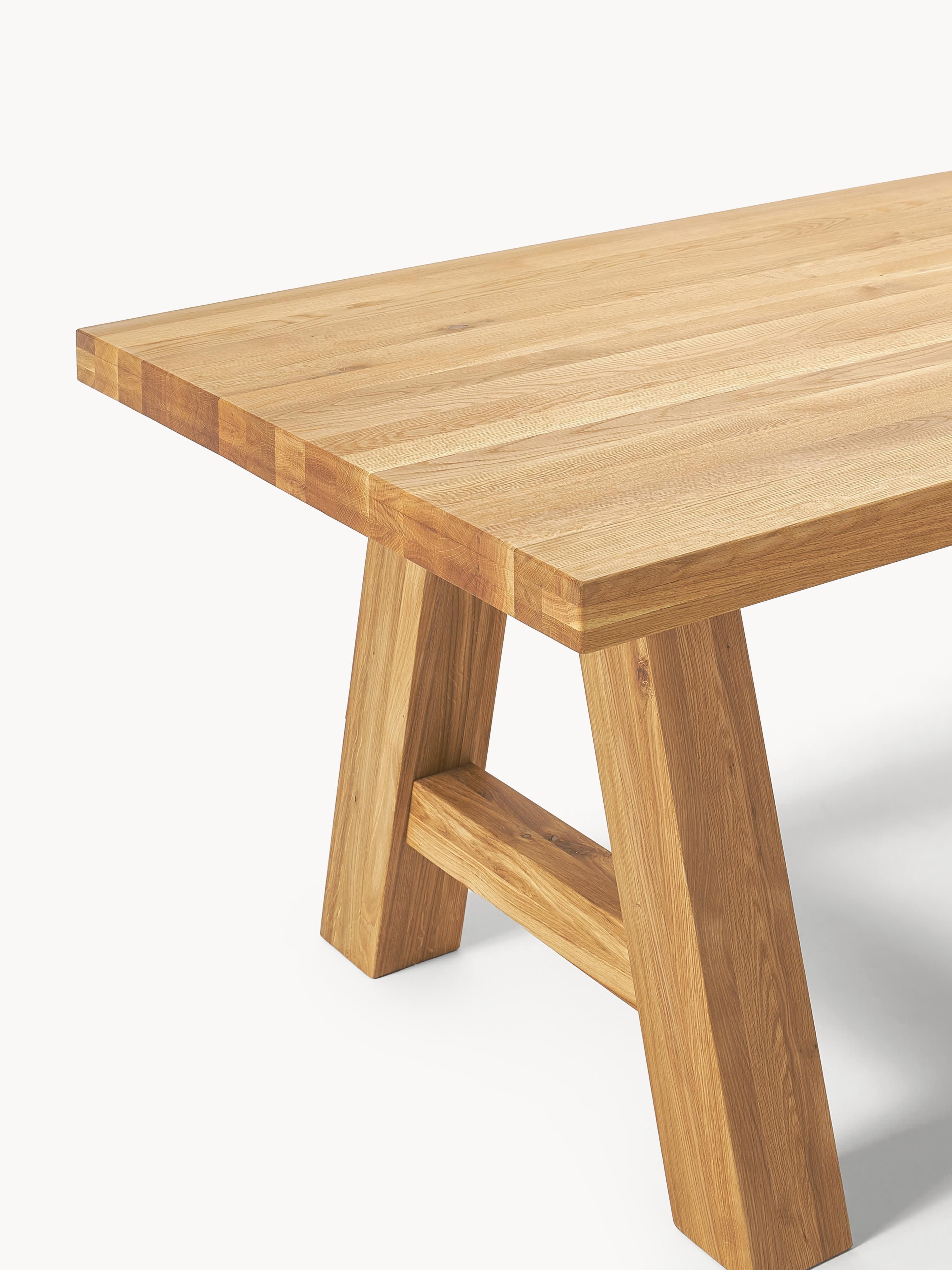 Eettafel Ashton van eikenhout, in verschillende formaten