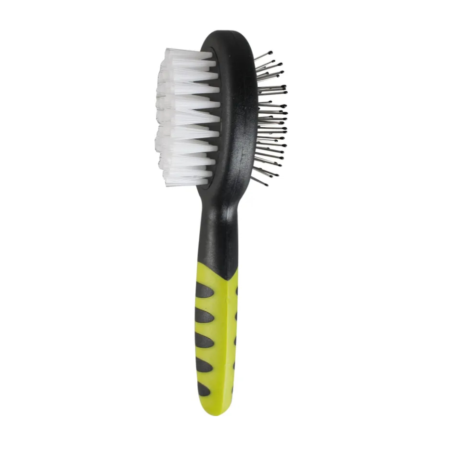 Escova dupla oval Flamingo Yellowline para roedores