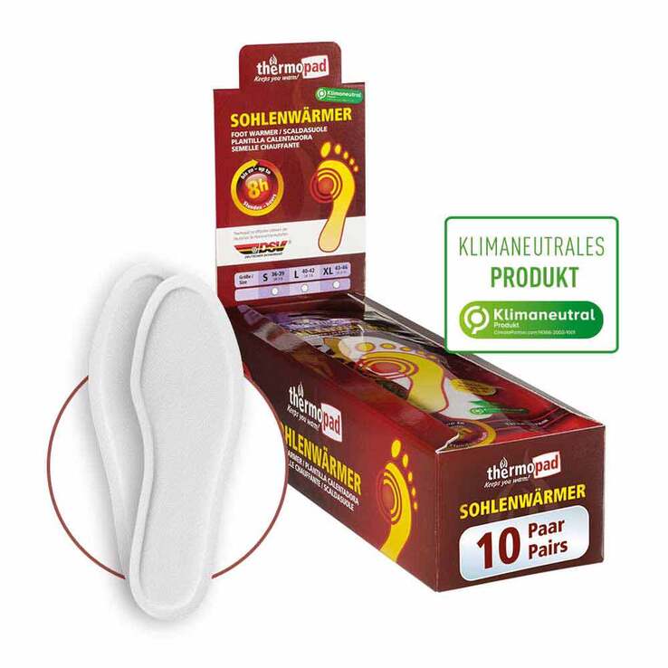 Thermopad Sohlenwärmer XL Größe 42 - 43, 10X2 St