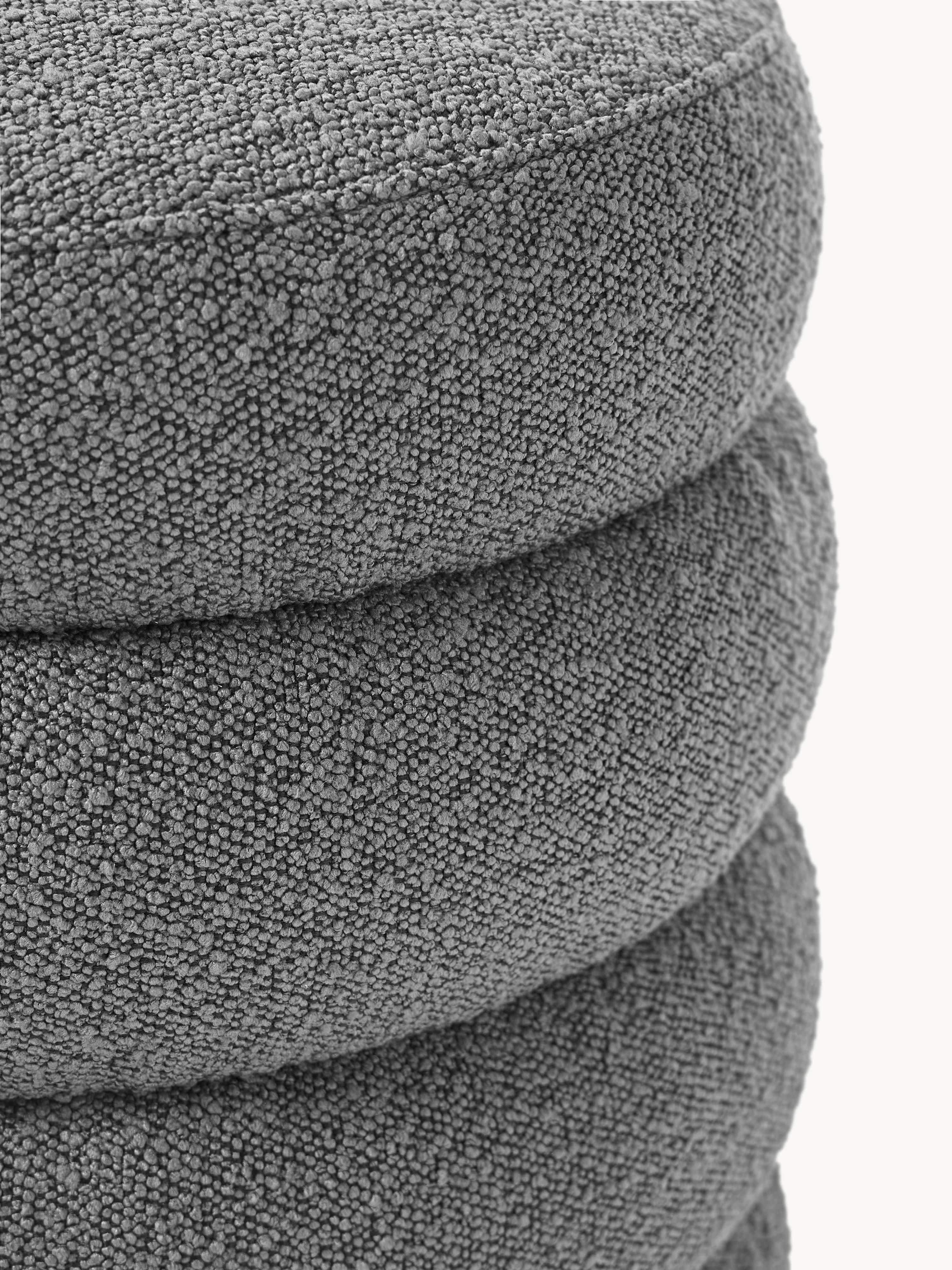Bouclé beklede poef Alto