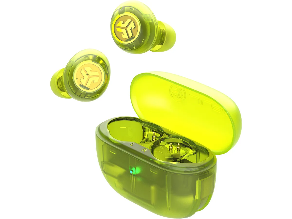 GO POP ANC Bluetooth 5.3 In-Ear Kopfhörer Headset IP55   Ladecase (IEUEBGOANCRTRAGRN124) - Neon Grün