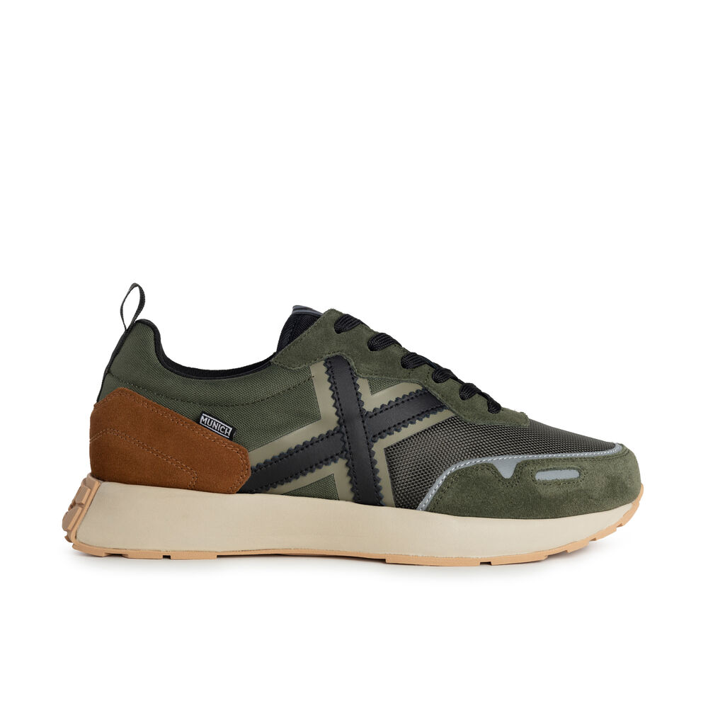 Tênis Munich Xemne 8907043 Verde Cáqui