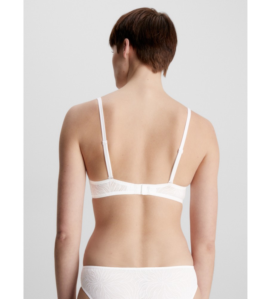 Sutiã Calvin Klein Demi Sheer Marquisette, Branco