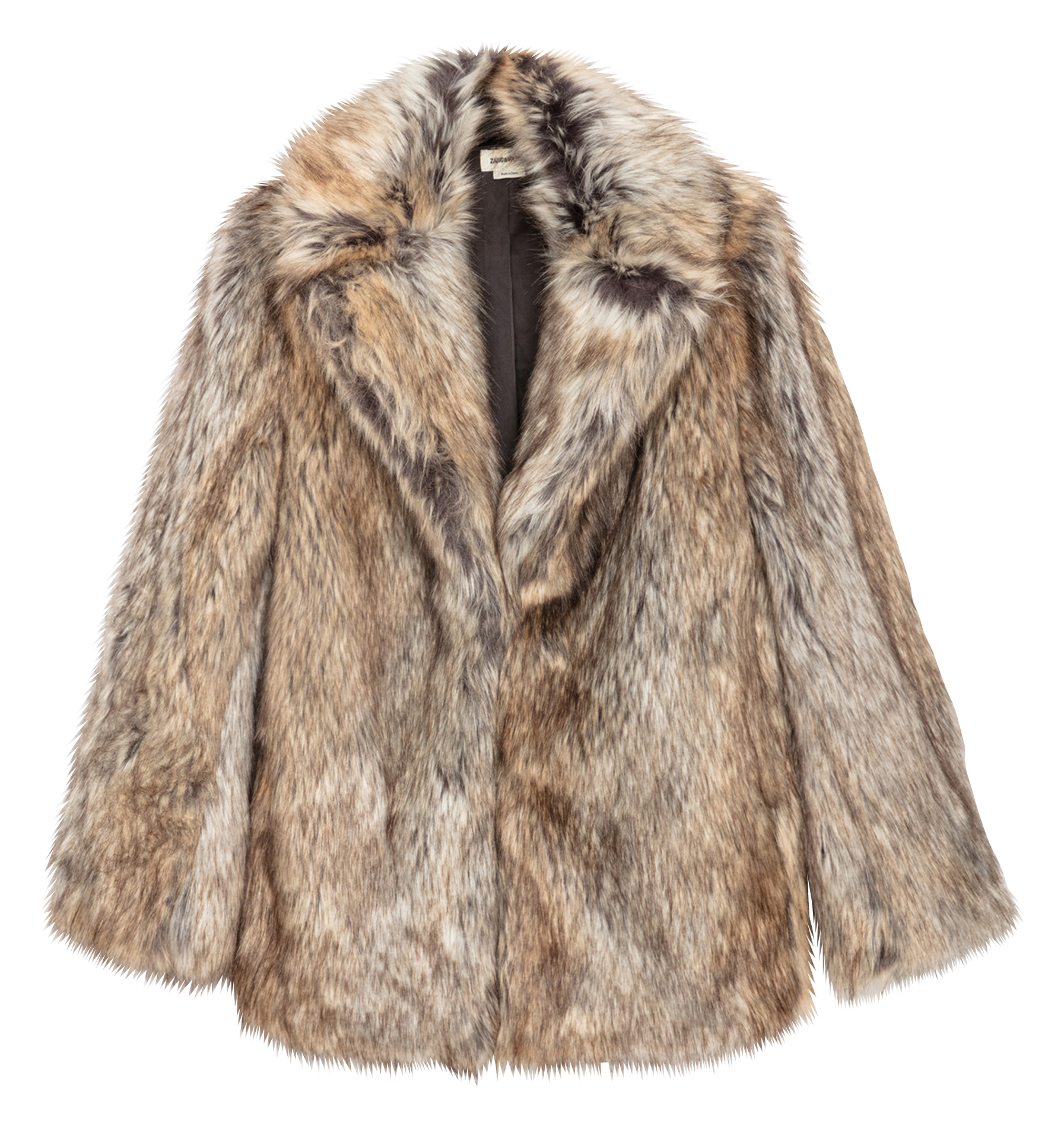 FAUNE - Manteau court effet fourrure | Beige