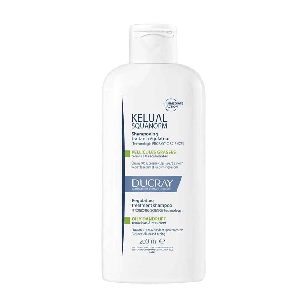 DUCRAY KELUAL SQUANORM Shampoo fettige Schuppen 200 ml