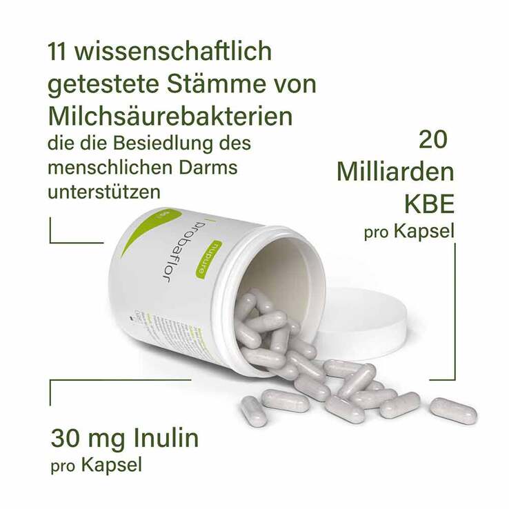 Nupure probaflor Mikrobiotika magensaftresistent Kapseln, 60 St