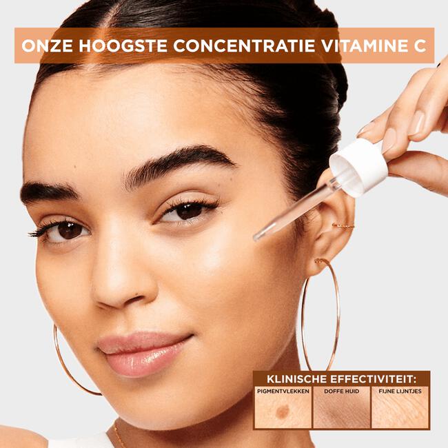 Garnier Skinactive 10% Pure Vitamine C* Anti-Pigmentvlekken Nachtserum met Hyaluronzuur 30 ML