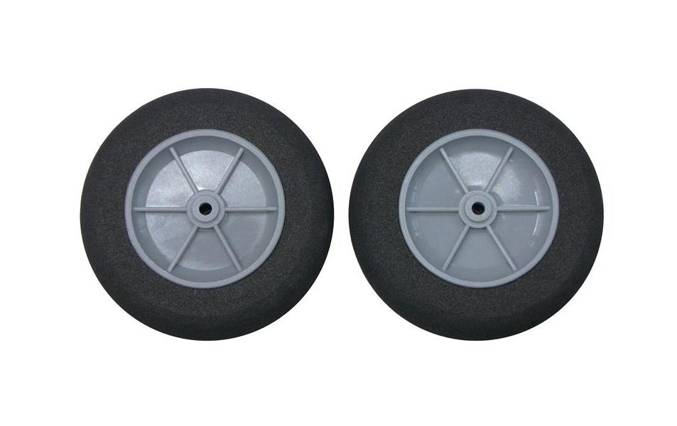 Moosgummi Super Leichtrad 80 mm, 2 StückRäder für Modellflugzeuge