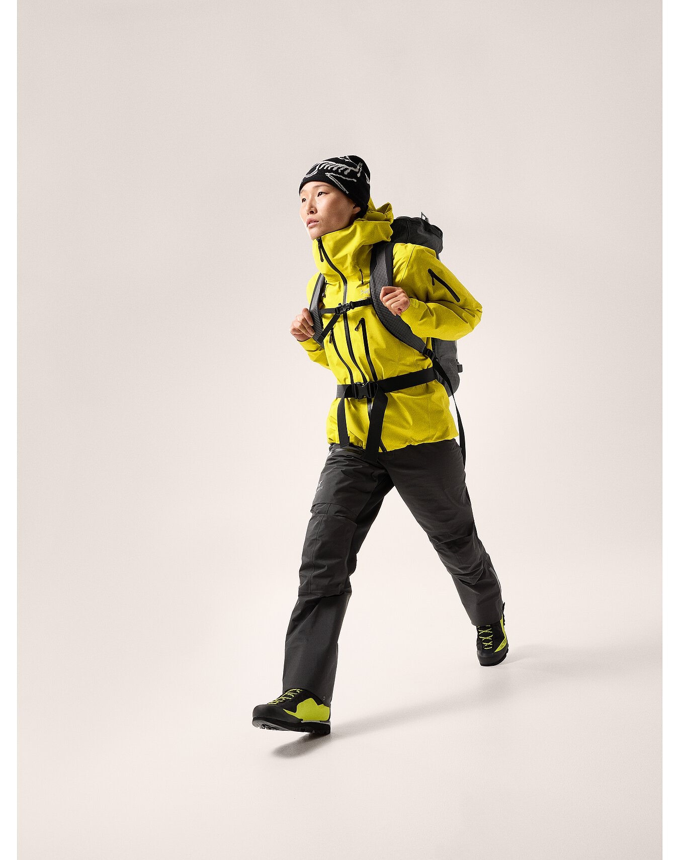 Alpha Hybrid Pant Dame Black