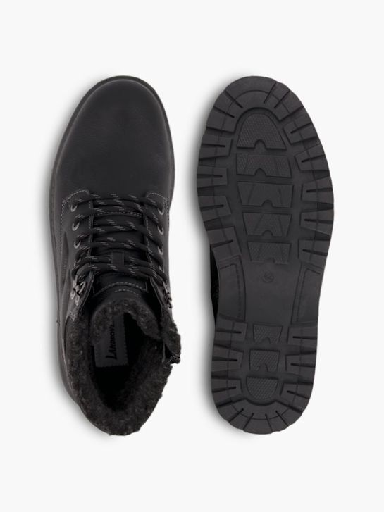 Landrover Schnür-Stiefelette Schwarz