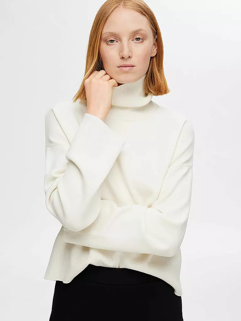 SELECTED FEMME Rollkragenpullover  SLFKAMMA creme