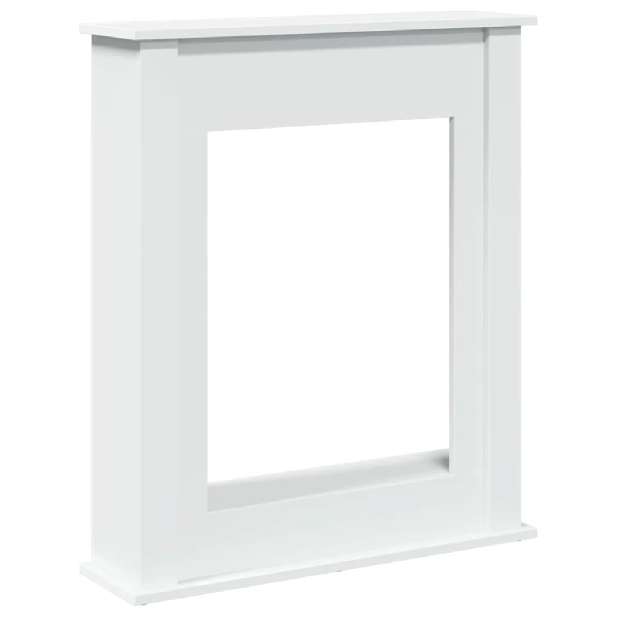 vidaXL Cadre de cheminée blanc 75x20x87,5 cm bois d'ingénierie