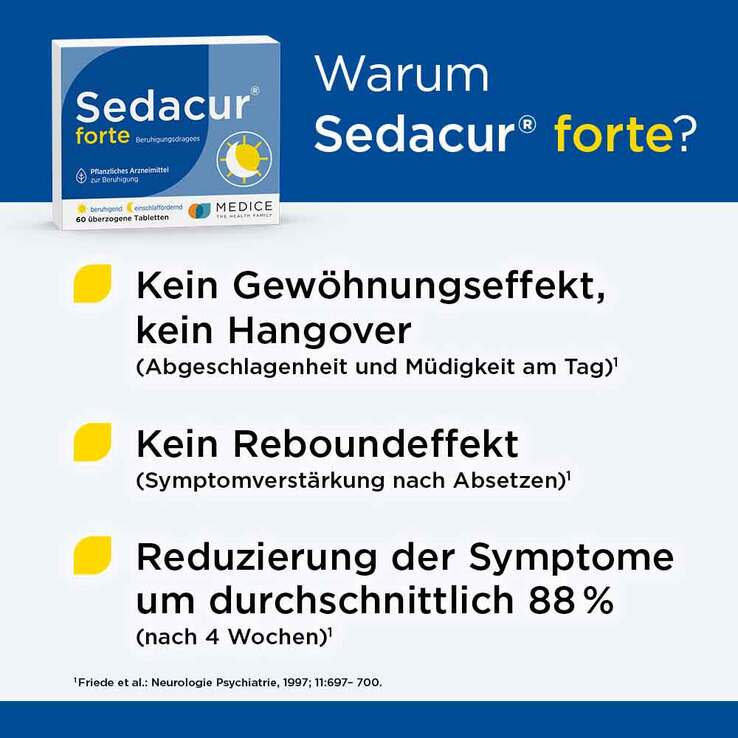 Sedacur® forte Beruhigungsdragees, 60 St