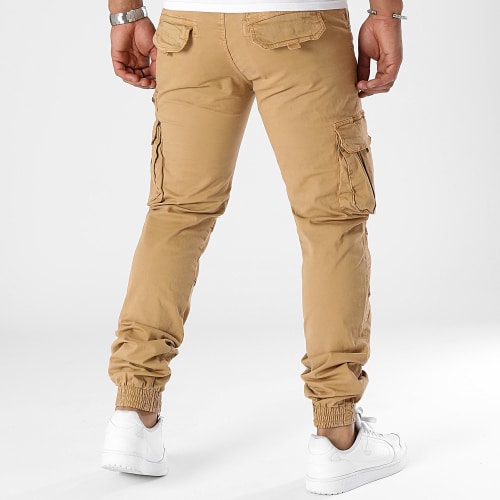 Lot De 2 Pantalons Cargo 0389 0391 Vert Kaki Beige