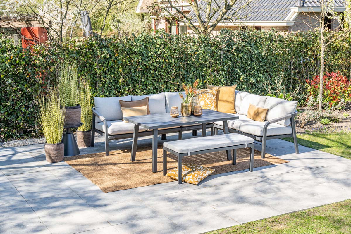 Garden Impressions Monti lounge-diningset - Black