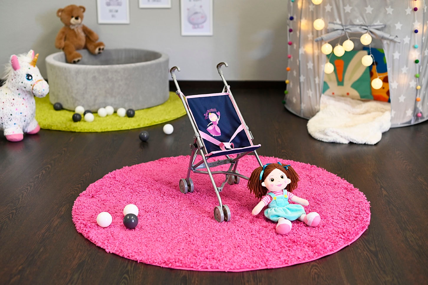 Knorrtoys® Puppenbuggy »Sim - princess blue«