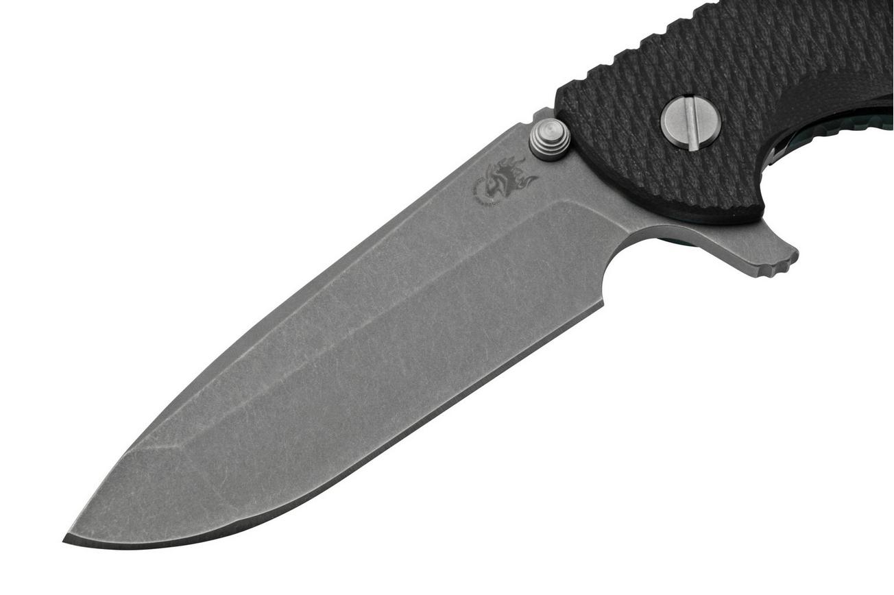 Rick Hinderer XM-24 4.0, S45VN Spanto, Battle Blue, Blue-Black G10, zakmes