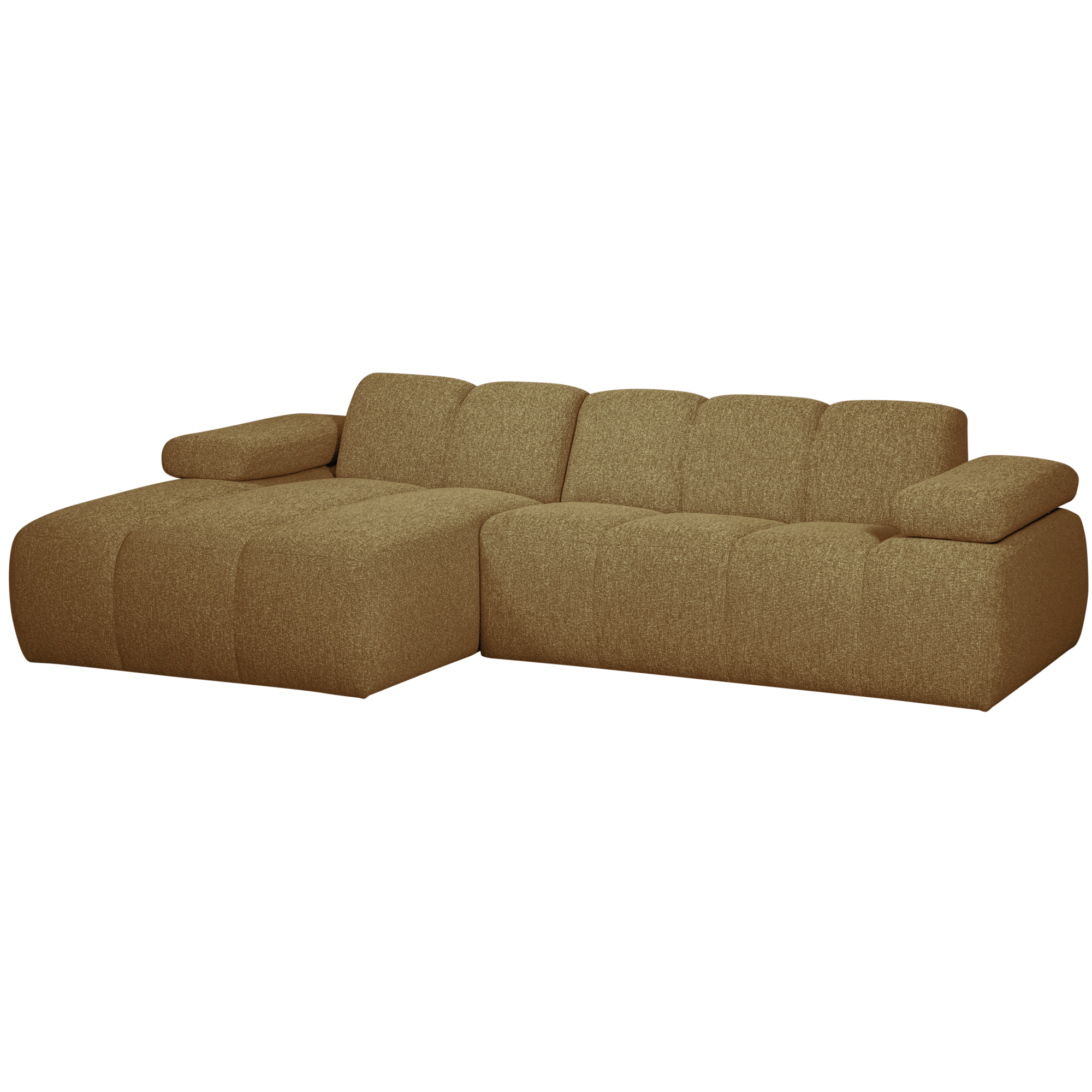 Chaise Longue Mojo Mojo Chaise Longue Links - Bouclé - Geel/Bruin Melange