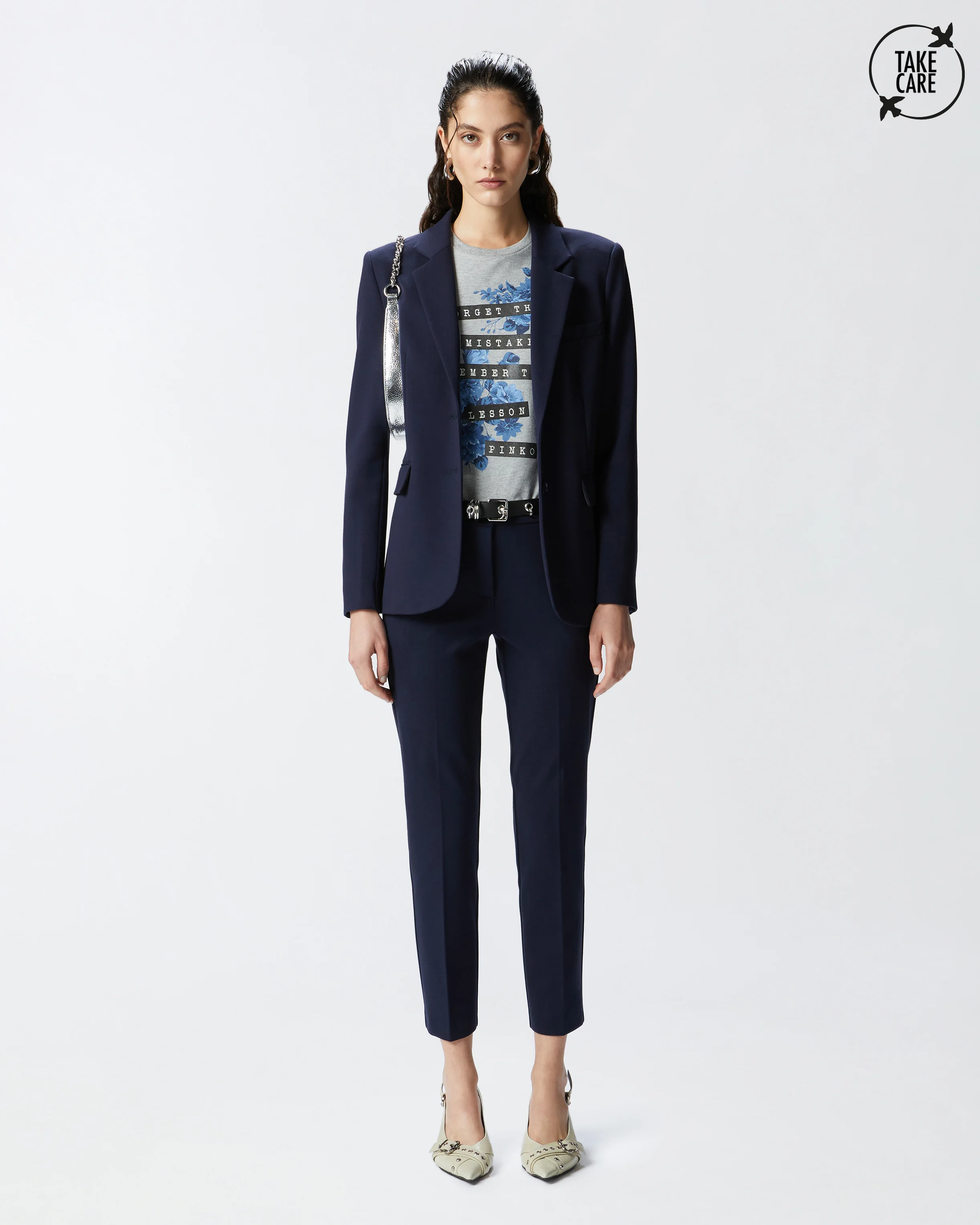 Pantalon cigarette | Bleu