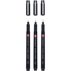 ROYAL TALENS Feutre Pigment Fineliner Bold, set de 3, noir