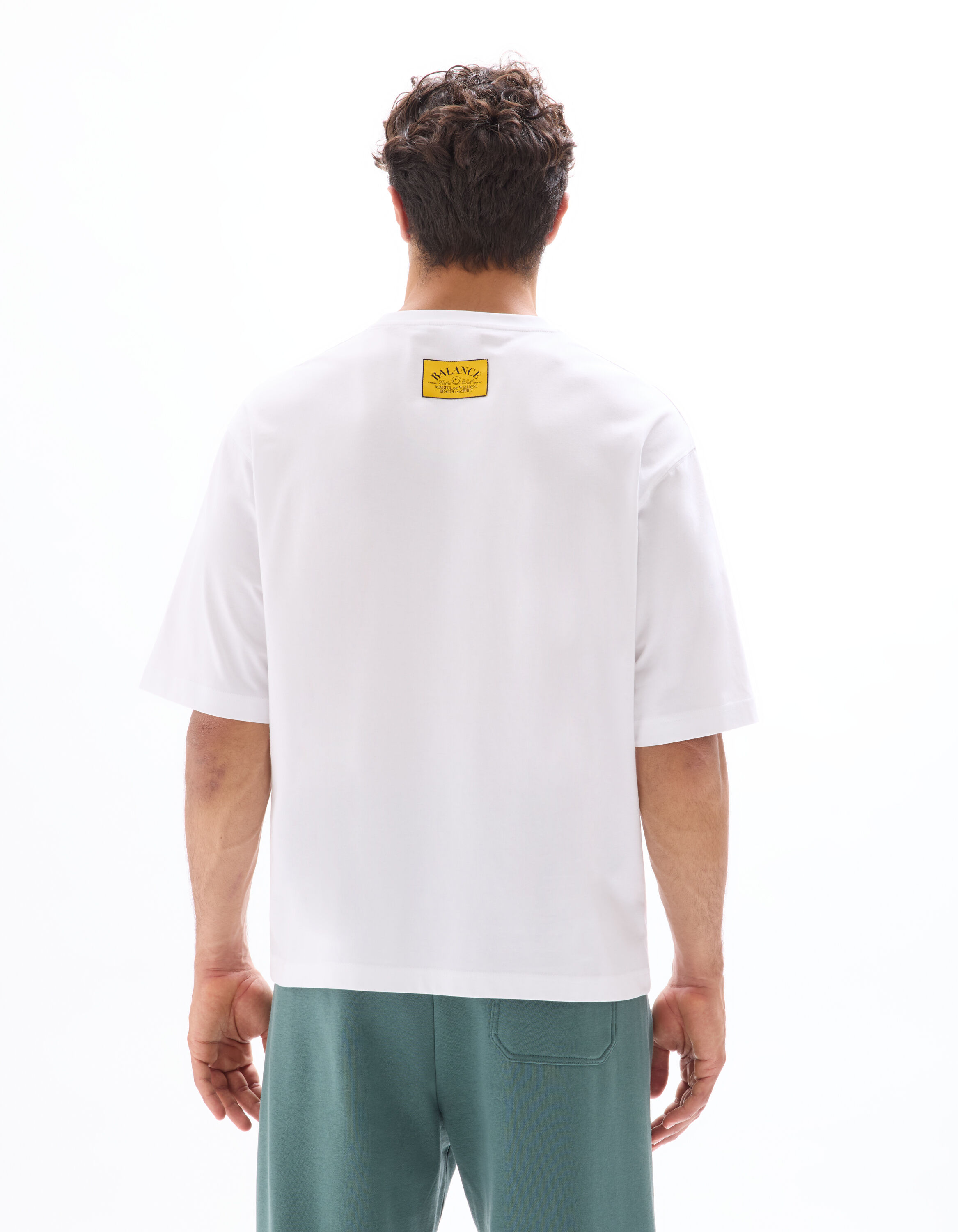 SMILEY - T-shirt homme blanc