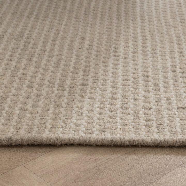 Wollen vloerkleed - Bliss Creme/Wit
