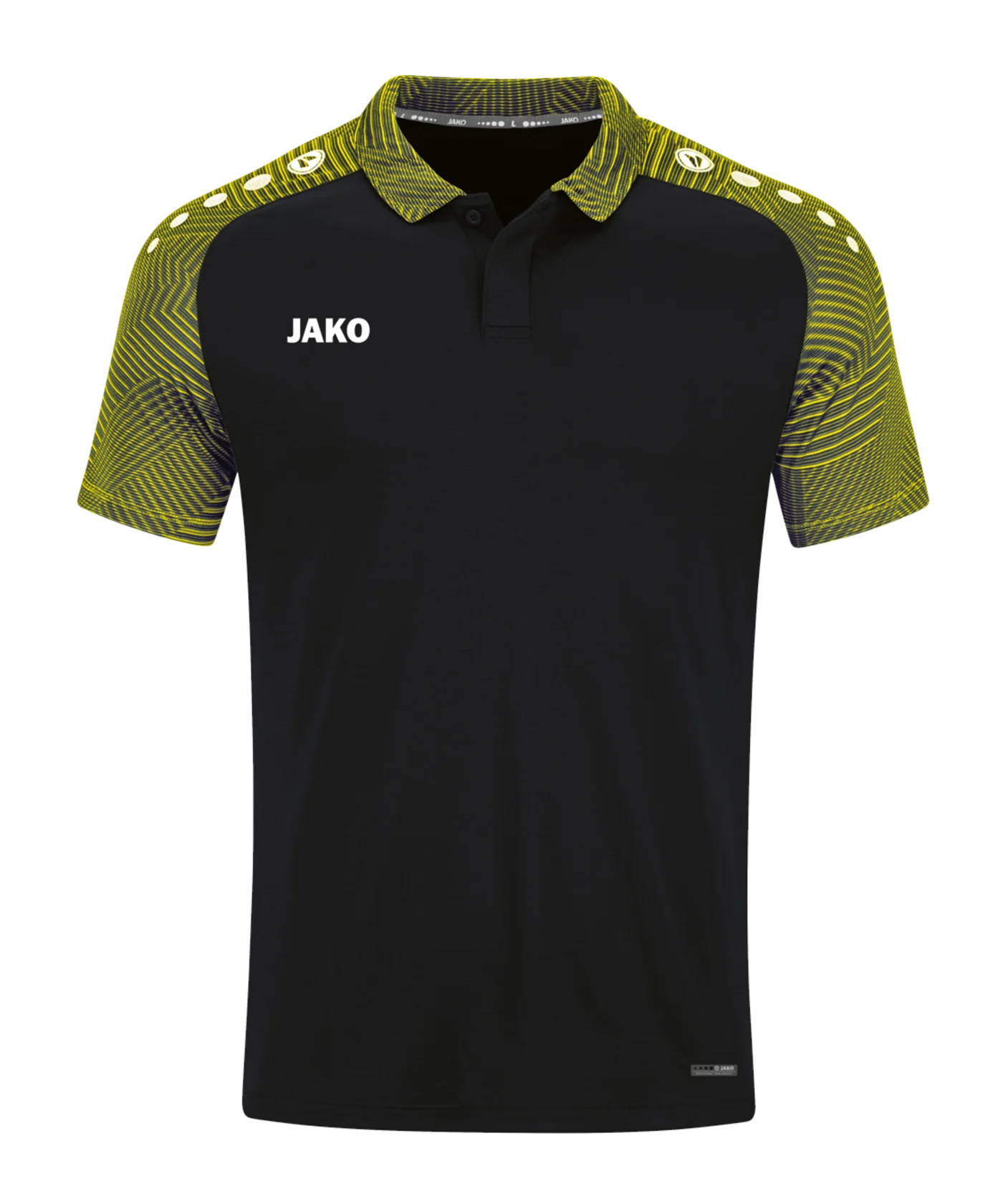 JAKO Performance Polo Kids Schwarz Gelb F808